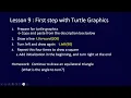 Python Challenge for ALL Lesson 9 First step with Turtle graphics