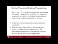 Quantitative Literacy Linear Programming Lecture 13