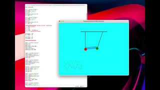 Coupled pendulum using python turtle and scipy