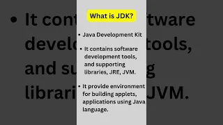 What is JDK Java Program Java developement kit