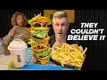 THEY MADE IT BIGGER AMIGOS TOWER BURGER CHALLENGE