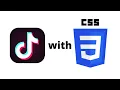 TikTok logo with CSS only
