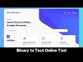 Free Online Binary to Text Converter Online Web Tools bulkwebtools io