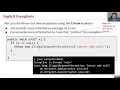 Part 3 - exceptions
