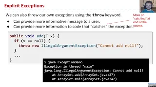Part 3 - exceptions