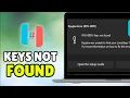 How to Fix Ryujinx Error RYU-0001 Keys Not Found - Full Guide