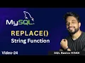 - 24 MySQL String Functions