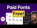 Get Paid Fonts for Free - New Tools Resources Tricks