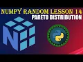 NumPy RANDOM LESSON 14 PARETO DISTRIBUTION