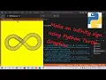 Infinity Sign using Python turtle graphics
