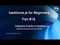Learn backbone js tutorial from scratch for beginners Part 18 Collection Events in backbone js