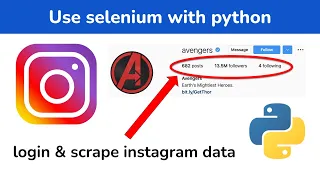 selenium and python tutorial login to instagram and scrape data