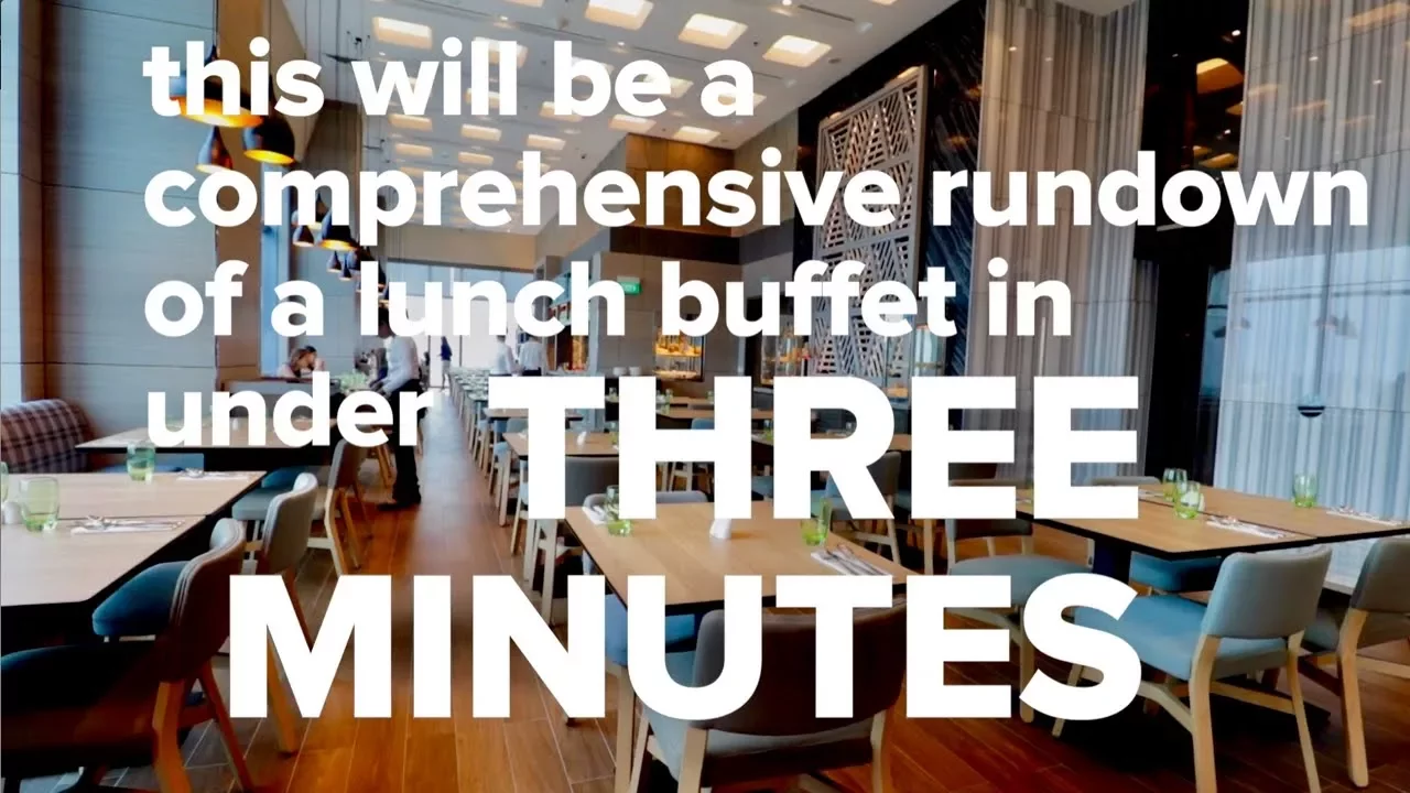 A comprehensive buffet rundown in under THREE MINUTES