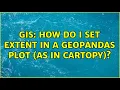 GIS How do I set extent in a geopandas plot as in cartopy