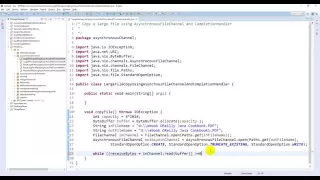Copy large file using AsynchronousFileChannel and CompletionHandler - Java NIO