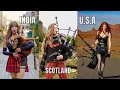 Download Lagu Thunderstruck + It's a Long Way to the Top | AC/DC Bagpipe Cover - Goddesses of Bagpipes