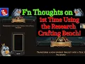 My F n Thoughts on Using the Syndicate Research Crafting Bench for the 1st Time