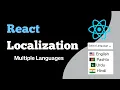 React Localization with i18next Add Multi-Language Support in React