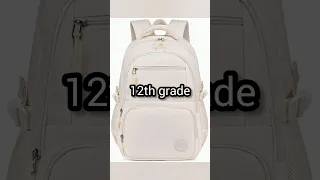School Bags for each grade