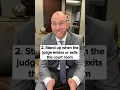How to act in court 101