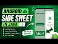 How to Implement Side Sheet in Java Android App Material Design UI Tutorial IT WALA HINDI-