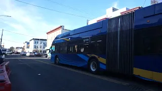 NYC Bus Sunset Park bound XN60 1036 B35 LTD at 39 Hamilton Pkwy