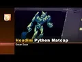 Houdini Python matcap selector A file included