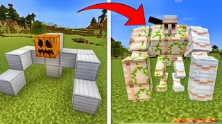 how to summon a super iron golem in minecraft pocket edition