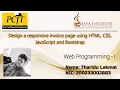 Design a responsive invoice page using HTML CSS JavaScript and Bootstrap Task 32