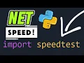 Python Networking Tutorial - Check Internet Speed with Python Download Upload Ping