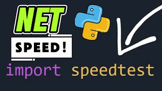 Python Networking Tutorial - Check Internet Speed with Python Download Upload Ping