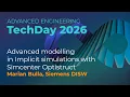 AE Tec ay 2026 - Advanced modelling in Implicit simulations