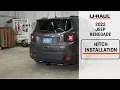 2022 Jeep Renegade U-Haul Trailer Hitch Installation