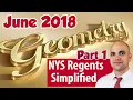 Geometry Regents June 2018 - Detailed explanations
