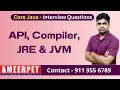 Java Interview Questions API Compiler JRE and JVM Ameerpet Technologies