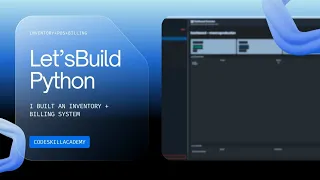 I Built a Full Inventory Billing POS System in Python Full Overview