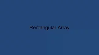 26 1 Rectangular array