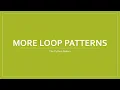 Lesson 6B1 Loop Patterns 2 Bart