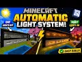 Minecraft Automatic Light System Tutorial Easy Redstone Build