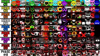 All character together in Incredibox Sprunki | Phase 1 VS Phase 2 VS Phase 3 VS Phase 4 VS Phase 8&9