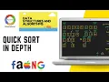 Quick sort visualization and detailed analysis