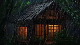 ABANDONED IN THE STORM 🏚️ Heavy Rain & Lightning Hitting a Remote House | Deep Sleep Ambience