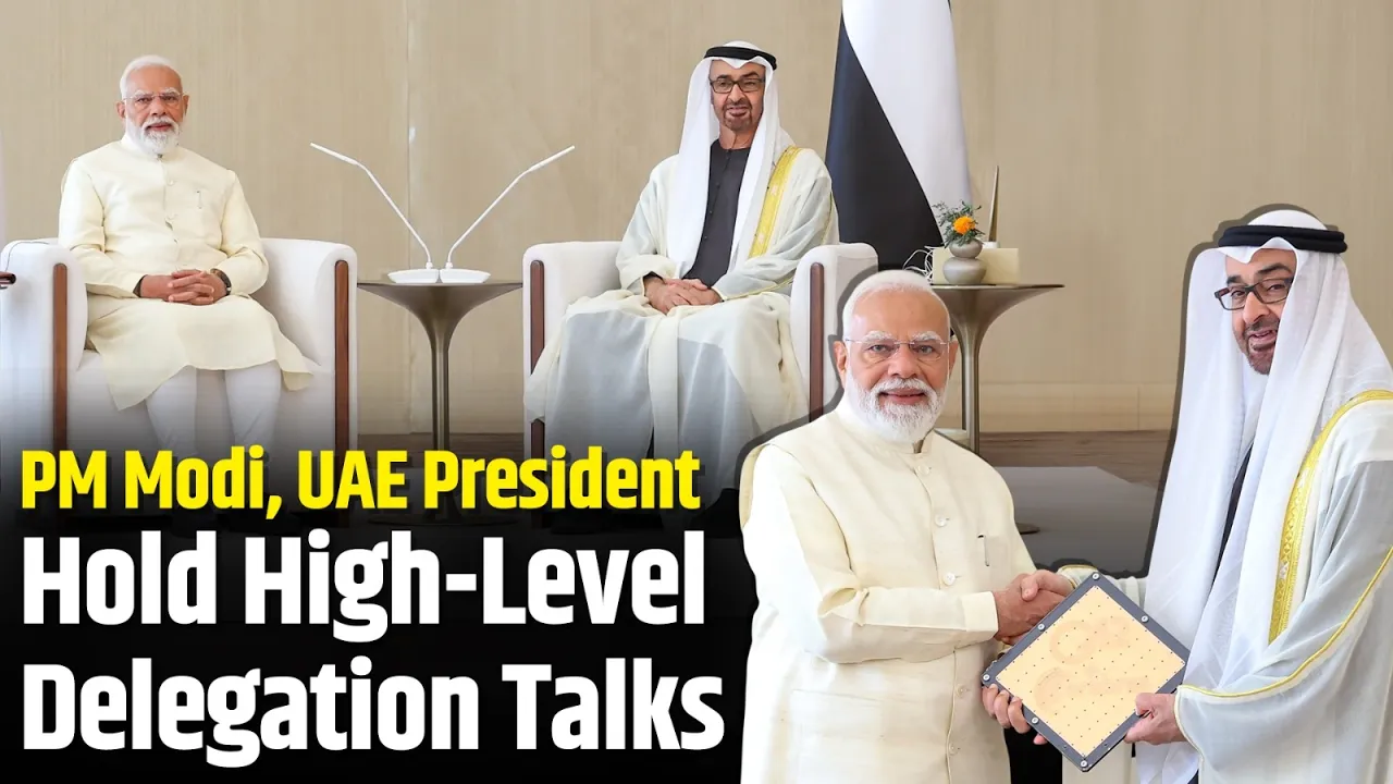 PM Modi, UAE President Hold High-Level Delegation Talks