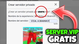 *SECRETO* COMO TENER un SERVIDOR PRIVADO GRATIS SIN ROBUX en Roba un Brainrot