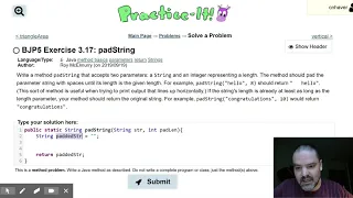 Practice-It 3 17 padString Hint