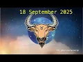 18 September 2025 Taurus Horoscope