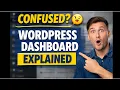 WordPress Dashboard Explained in 4 Minutes Beginner Friendly