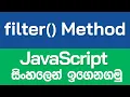 filter Method in JavaScript - JavaScript in Sinhala