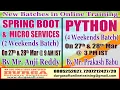 New Batches Weekends in Online Training DURGASOFT