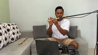 antara teman dan kasih cover suling